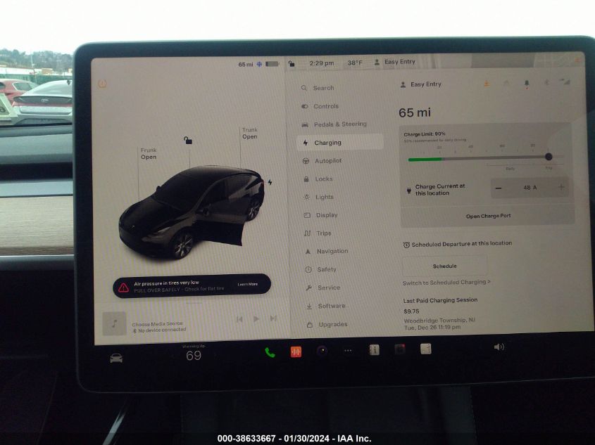 2023 TESLA MODEL Y AWD/LONG RANGE DUAL MOTOR ALL-WHEEL DRIVE - 7SAYGDEE8PA137855