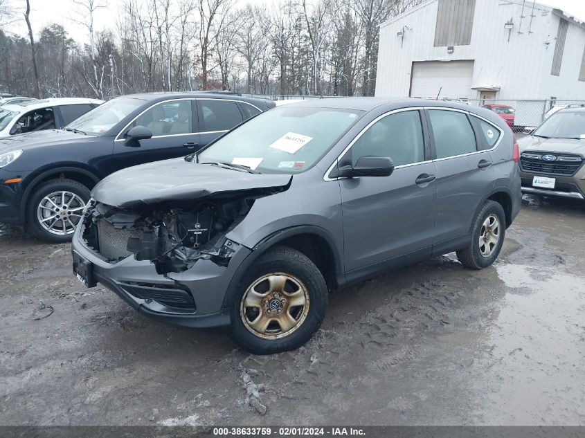 2016 HONDA CR-V LX - 5J6RM4H35GL101345
