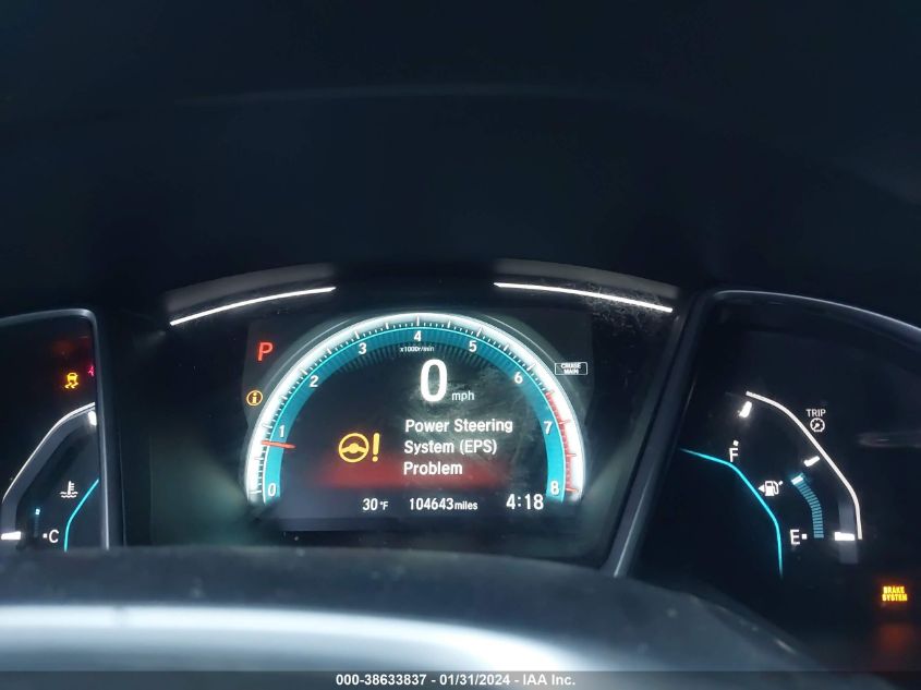 2017 HONDA CIVIC EX - 19XFC1F30HE214904