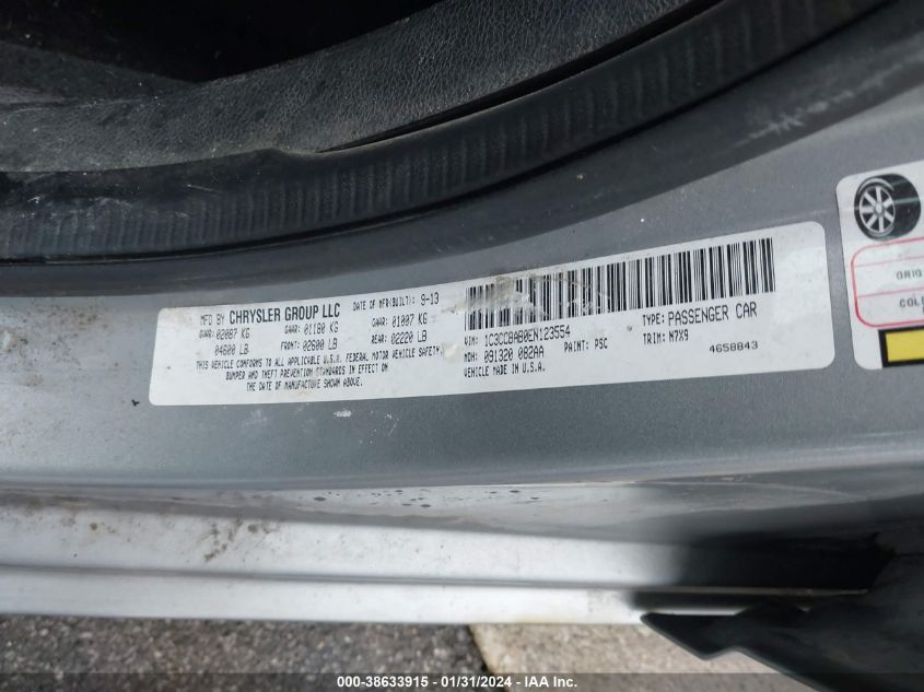 2014 CHRYSLER 200 LX - 1C3CCBAB0EN123554