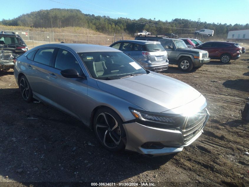 2021 HONDA ACCORD SPORT - 1HGCV1F37MA083420