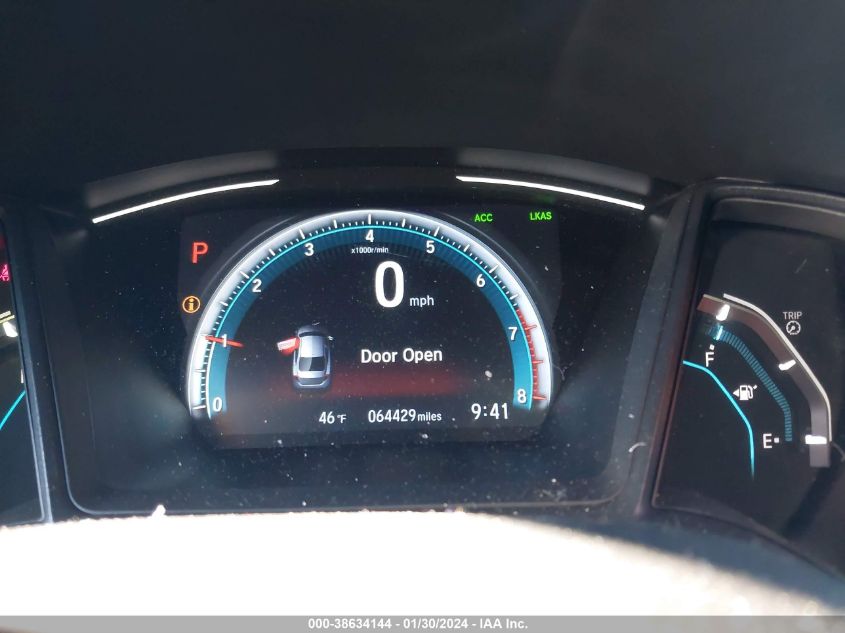 2019 HONDA CIVIC LX - 19XFC2F69KE000601