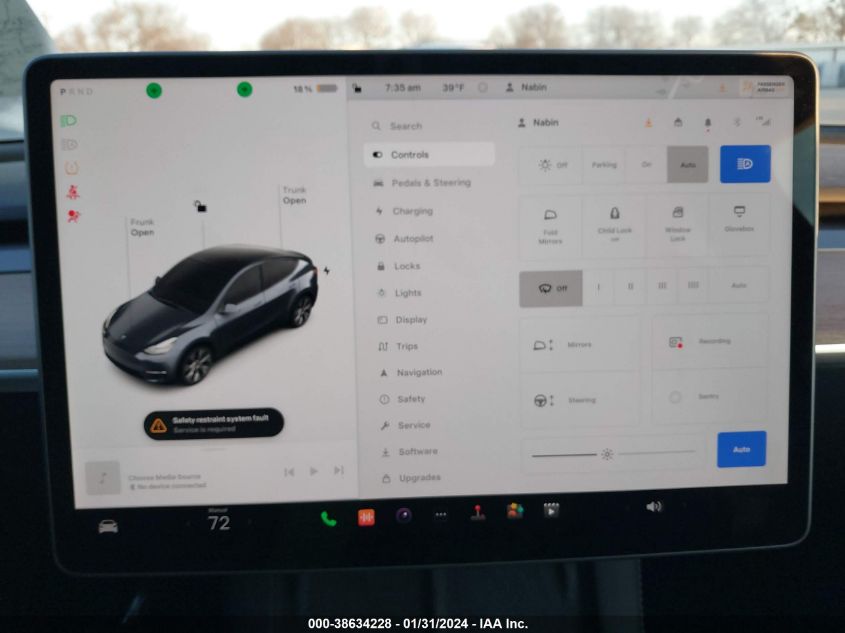 2023 TESLA MODEL Y - 7SAYGDEE5PA076318