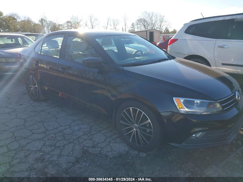 2016 VOLKSWAGEN JETTA 1.8T SPORT - 3VWD17AJ6GM234503