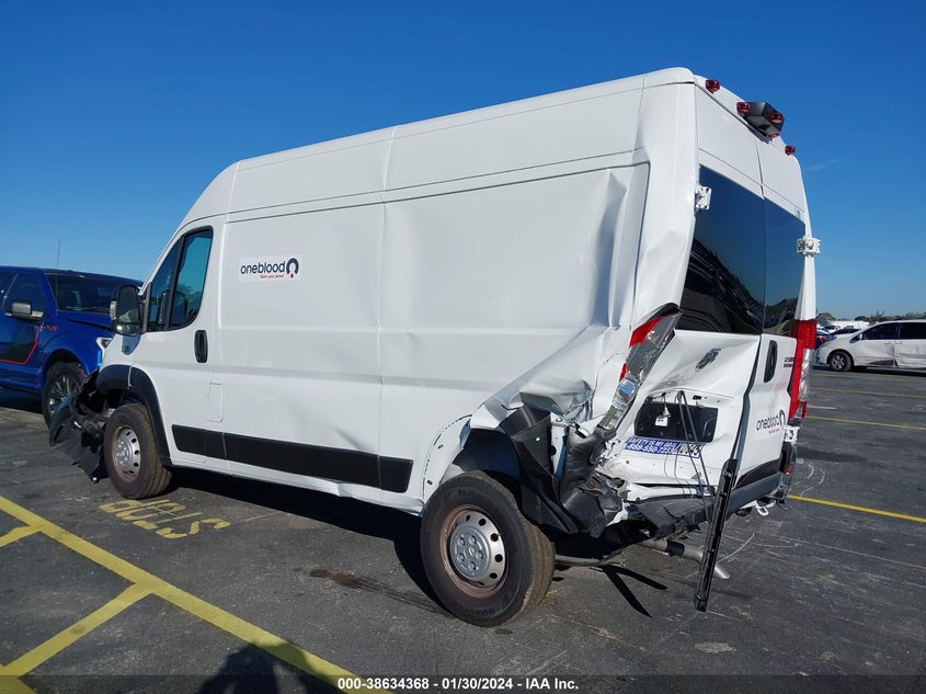 VIN 3C6LRVCG7PE545792 2023 RAM PROMASTER 2500 2500 HIGH