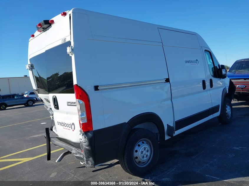 VIN 3C6LRVCG7PE545792 2023 RAM PROMASTER 2500 2500 HIGH