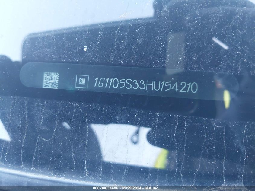 2017 CHEVROLET IMPALA 1LT - 1G1105S33HU154210