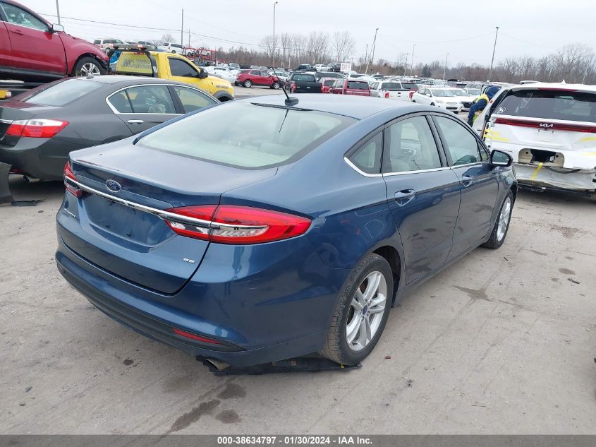 2018 FORD FUSION SE - 3FA6P0H77JR104421