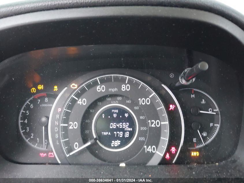 2016 HONDA CR-V EXL - 5J6RM4H75GL009090