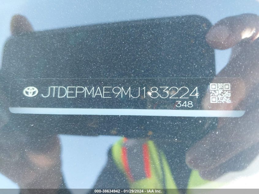 2021 TOYOTA COROLLA LE - JTDEPMAE9MJ183224