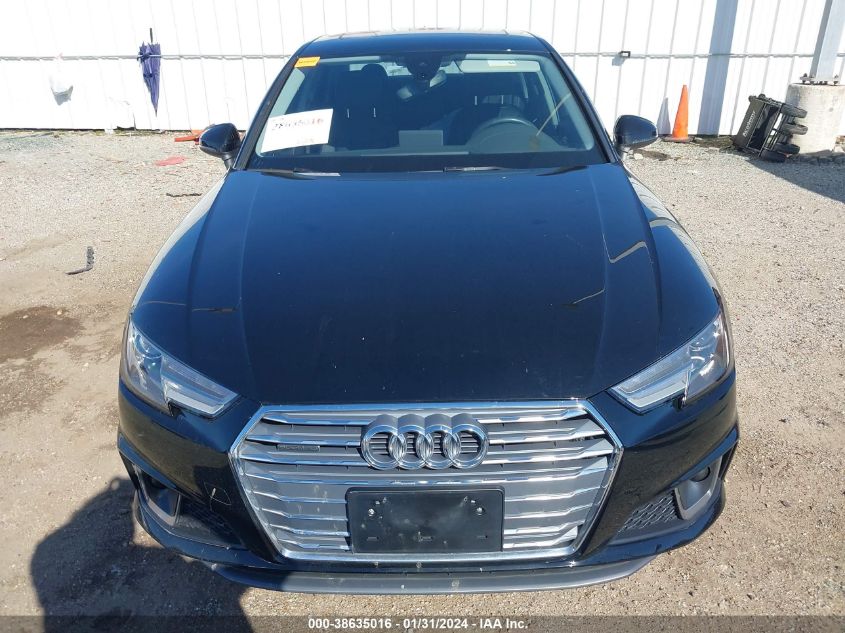 2019 AUDI A4 45 PREMIUM - WAUDNAF42KA096095