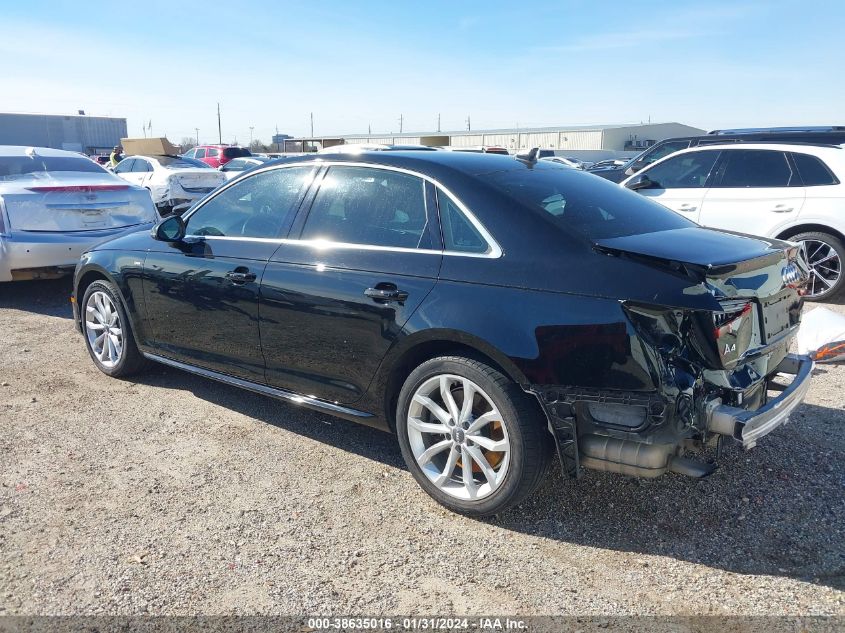 2019 AUDI A4 45 PREMIUM - WAUDNAF42KA096095