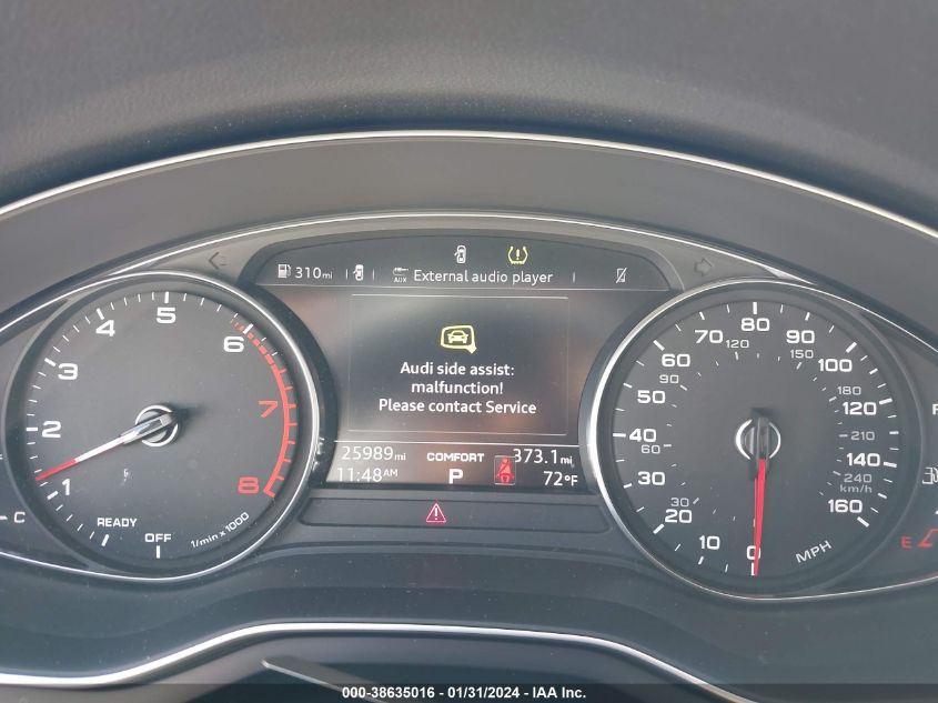 2019 AUDI A4 45 PREMIUM - WAUDNAF42KA096095