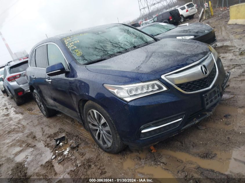 2016 ACURA MDX TECHNOLOGY - 5FRYD4H45GB017764