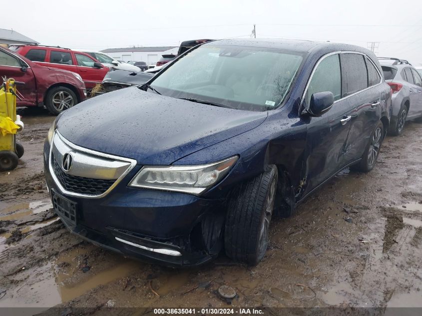 2016 ACURA MDX TECHNOLOGY - 5FRYD4H45GB017764