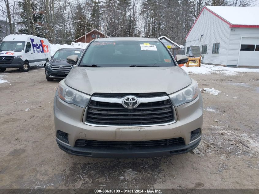2016 TOYOTA HIGHLANDER LE V6 - 5TDBKRFH6GS276730
