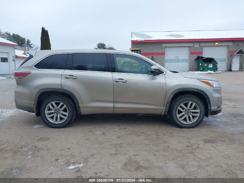 2016 TOYOTA HIGHLANDER LE V6 - 5TDBKRFH6GS276730