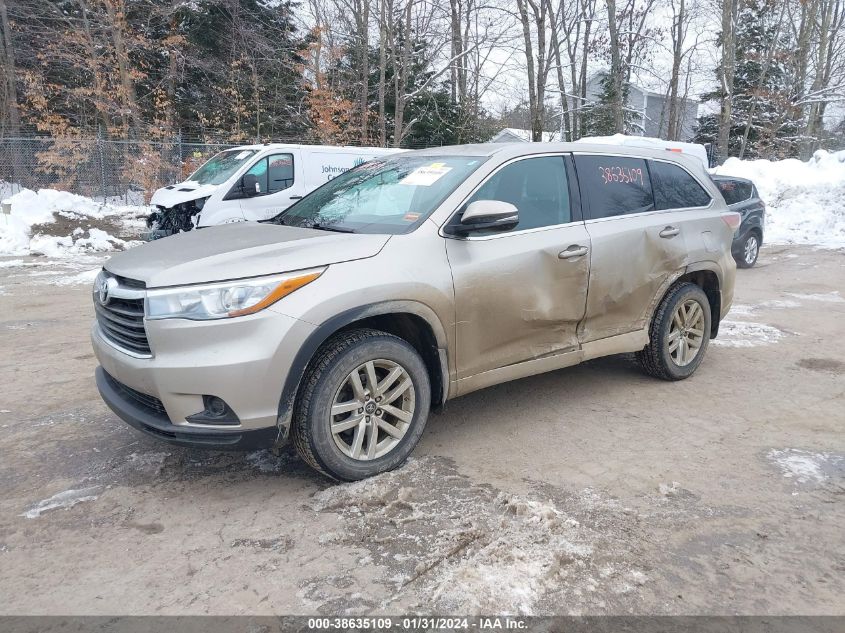 2016 TOYOTA HIGHLANDER LE V6 - 5TDBKRFH6GS276730
