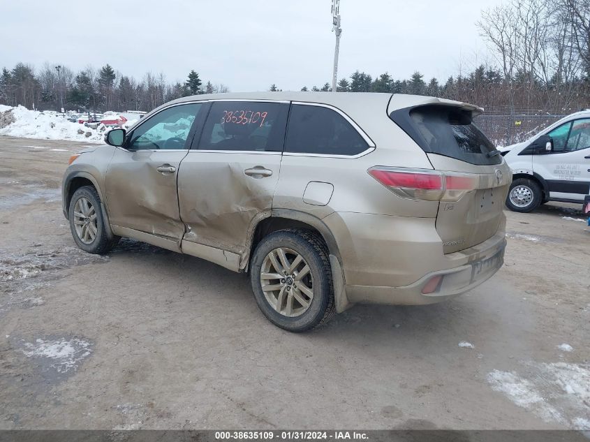 2016 TOYOTA HIGHLANDER LE V6 - 5TDBKRFH6GS276730
