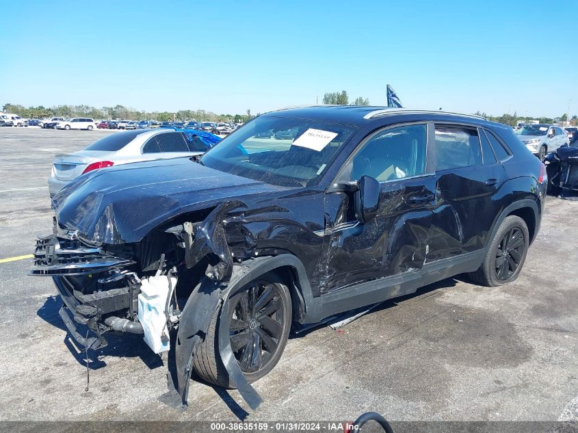 2022 VOLKSWAGEN ATLAS CROSS SPORT 2.0T SE W/TECHNOLOGY - 1V2WC2CAXNC200101