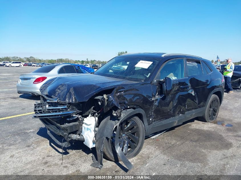 2022 VOLKSWAGEN ATLAS CROSS SPORT 2.0T SE W/TECHNOLOGY - 1V2WC2CAXNC200101