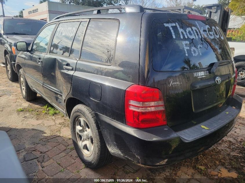 JTEGD21A030058115 | 2003 TOYOTA HIGHLANDER