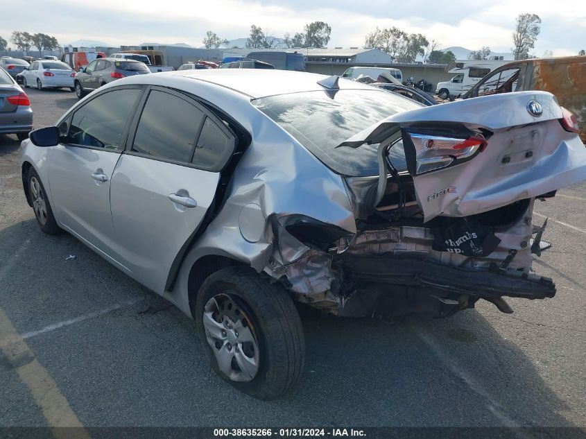 2017 KIA FORTE LX - 3KPFK4A73HE077648