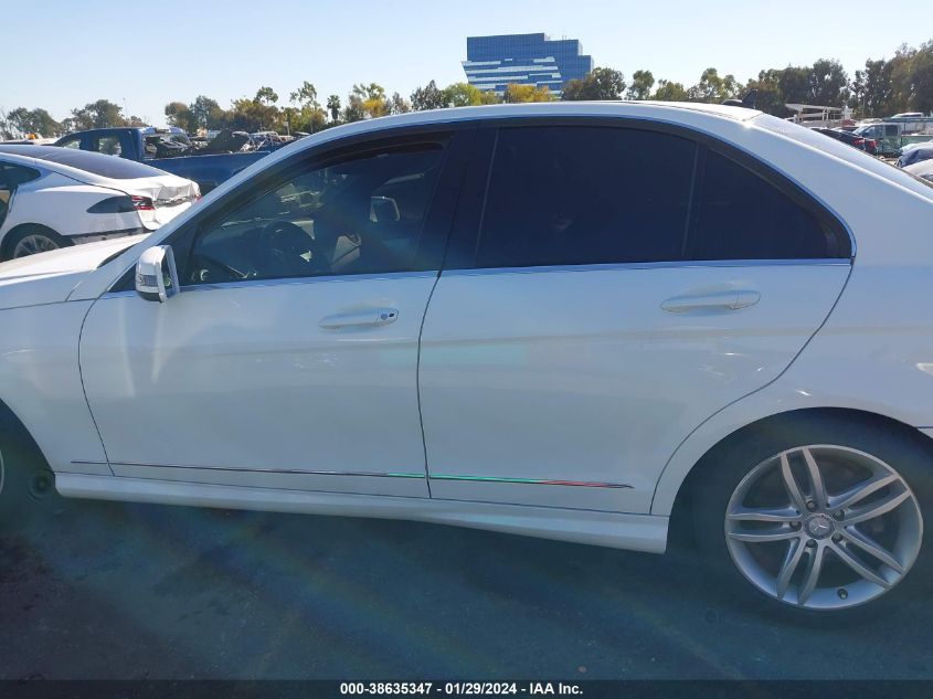 2013 MERCEDES-BENZ C 250 LUXURY/SPORT - WDDGF4HB6DA786287