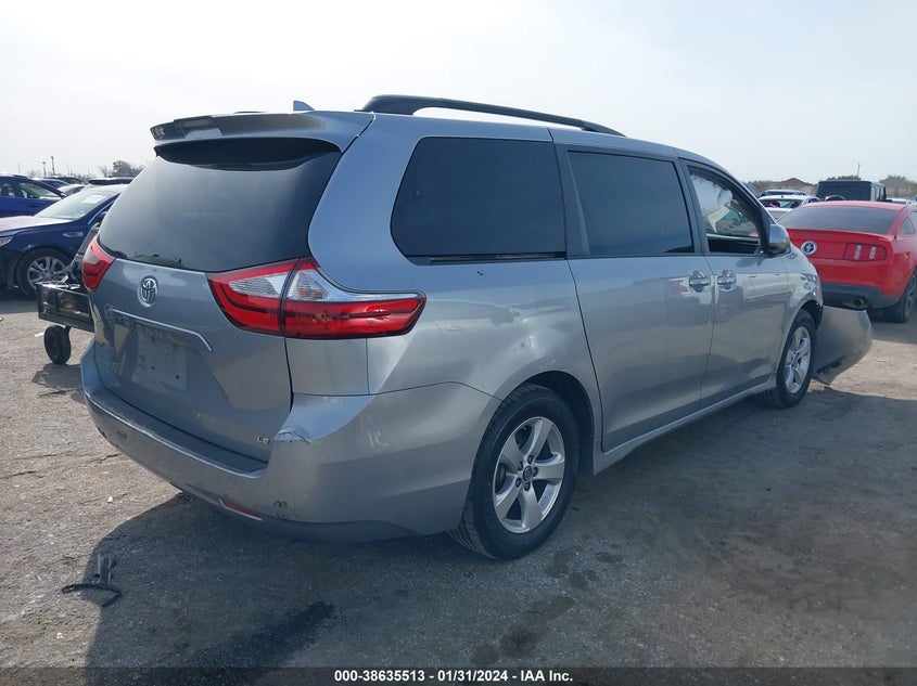 VIN 5TDKZ3DC3JS910261 2018 TOYOTA SIENNA LE