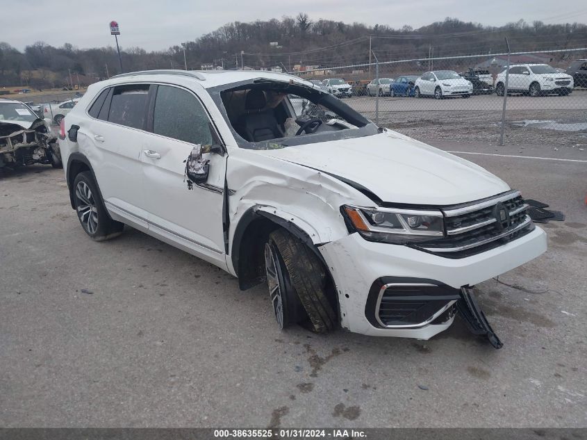 Lot #2525412020 2021 VOLKSWAGEN ATLAS CROSS SPORT 3.6L V6 SEL PREMIUM R-LINE salvage car