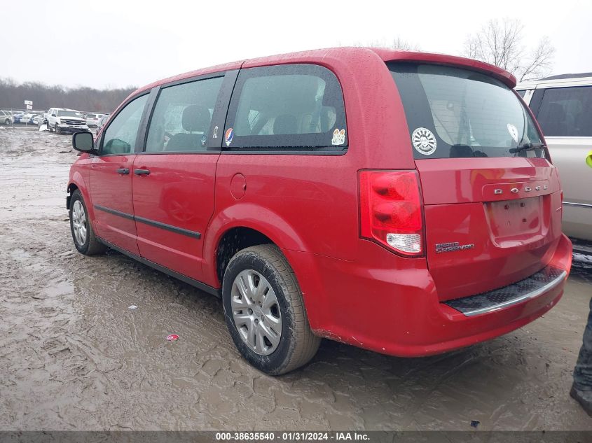 2014 DODGE GRAND CARAVAN SE - 2C4RDGBG9ER194779