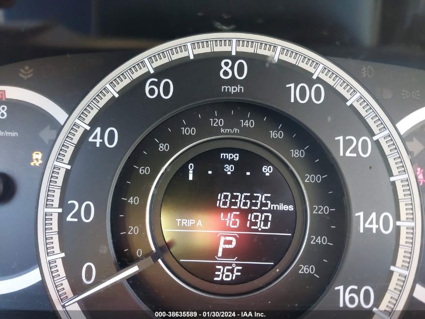 2013 HONDA ACCORD EXL - 1HGCR2F86DA175141