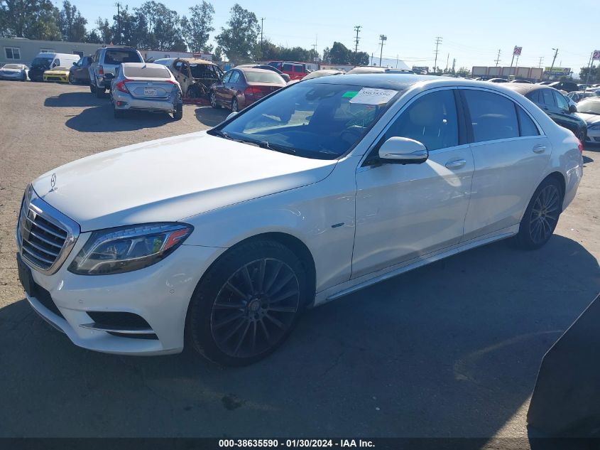 2016 MERCEDES-BENZ S 550 PLUG-IN HYBRID - WDDUG6DB0GA267435