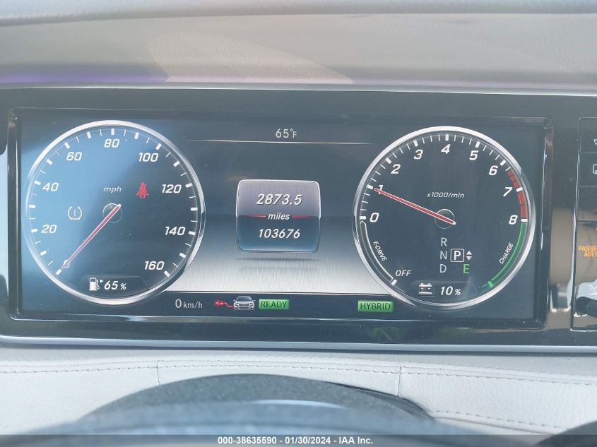 2016 MERCEDES-BENZ S 550 PLUG-IN HYBRID - WDDUG6DB0GA267435