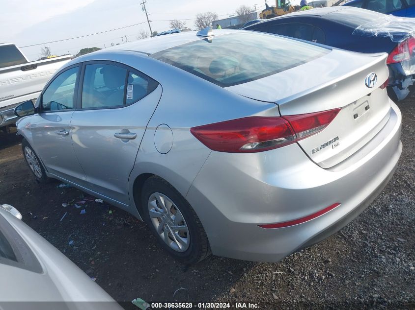 2017 HYUNDAI ELANTRA SE - 5NPD74LF5HH102543