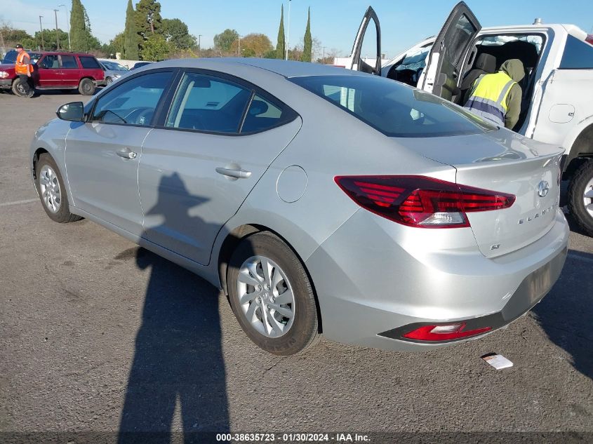 2019 HYUNDAI ELANTRA SE - 5NPD74LF5KH437776