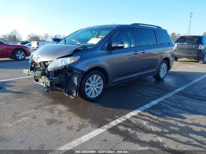 2014 TOYOTA SIENNA LIMITED 7 PASSENGER - 5TDDK3DC2ES088913