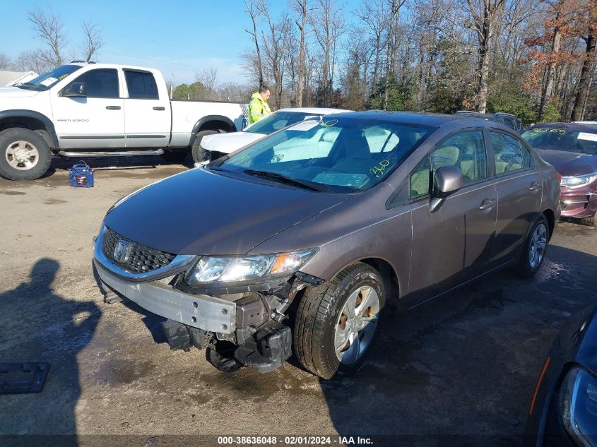 2013 HONDA CIVIC LX - 2HGFB2F53DH598834