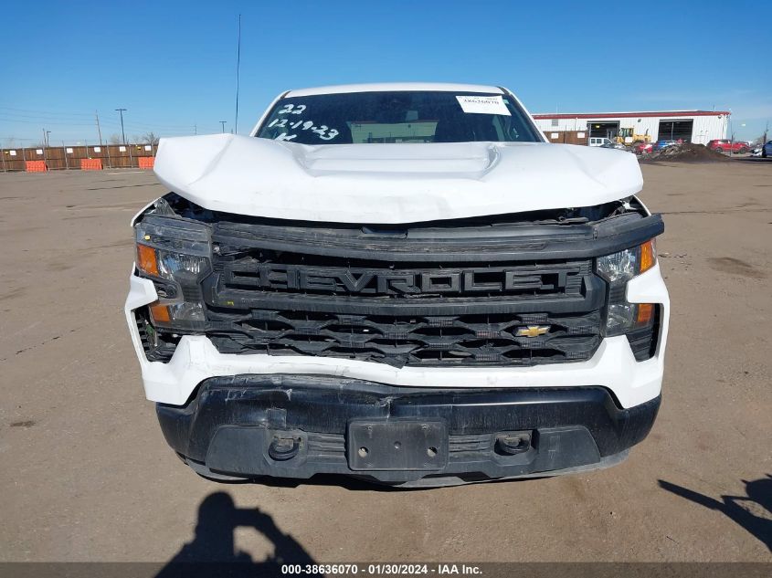2022 CHEVROLET SILVERADO 1500 4WD DOUBLE CAB STANDARD BED WT - 1GCRDAEKXNZ535027