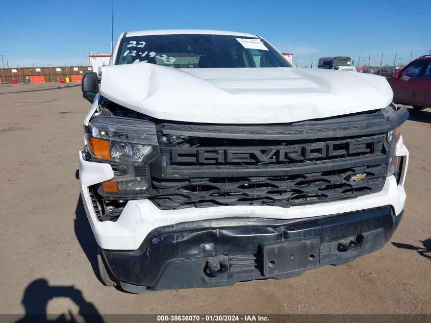 2022 CHEVROLET SILVERADO 1500 4WD DOUBLE CAB STANDARD BED WT - 1GCRDAEKXNZ535027