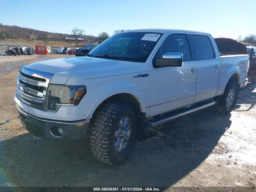 2013 FORD F-150 LARIAT - 1FTFW1EF7DFA24424