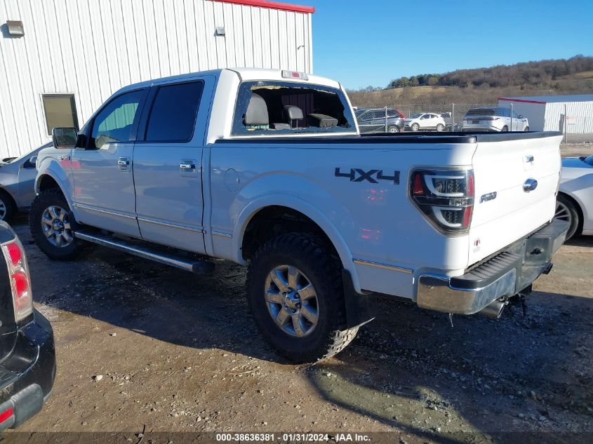 2013 FORD F-150 LARIAT - 1FTFW1EF7DFA24424