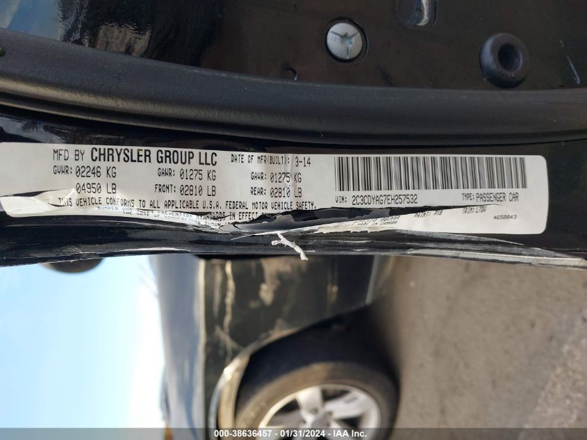 2014 DODGE CHALLENGER SXT - 2C3CDYAG7EH257532