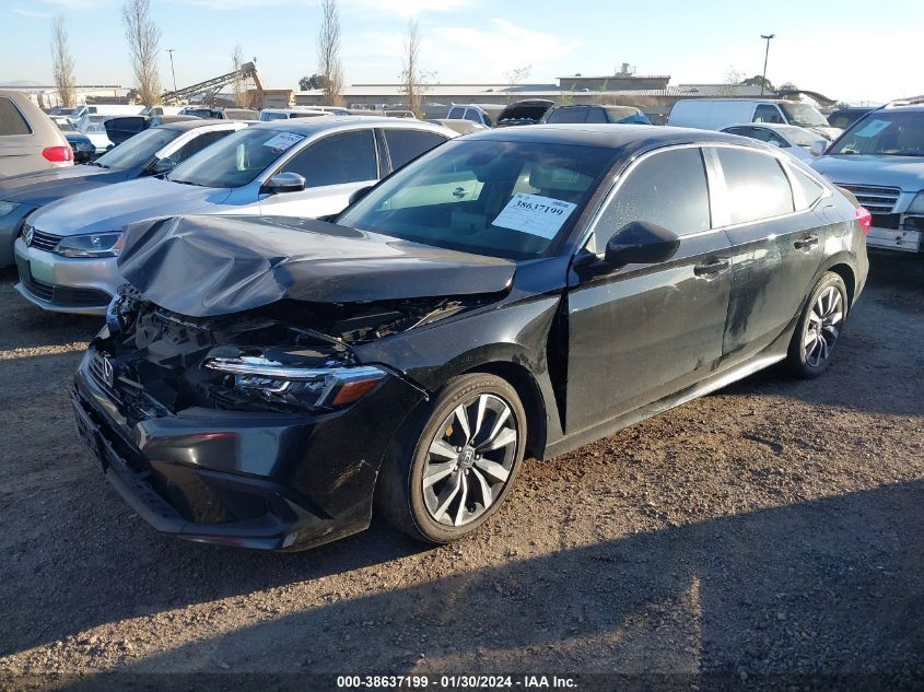 2022 HONDA CIVIC EX - JHMFE1F77NX007045