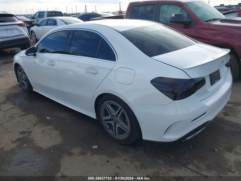 VIN WDD3G4EB6KW036078 2019 MERCEDES-BENZ A 220