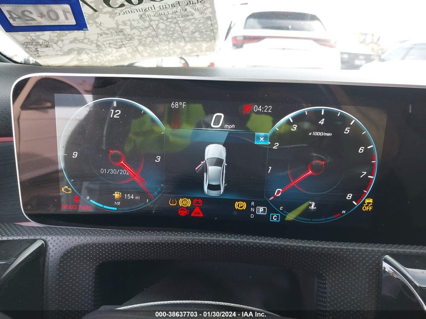 VIN WDD3G4EB6KW036078 2019 MERCEDES-BENZ A 220