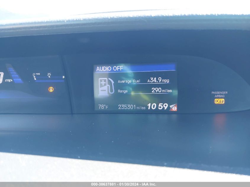 2014 HONDA CIVIC EX - 19XFB2F8XEE243018