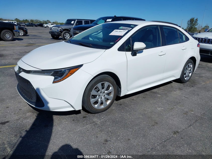 VIN 5YFEPMAEXMP211835 2021 TOYOTA COROLLA LE