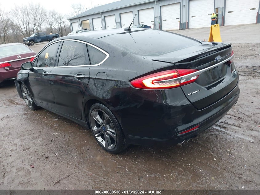 VIN 3FA6P0VP4JR135873 2018 FORD FUSION SPORT