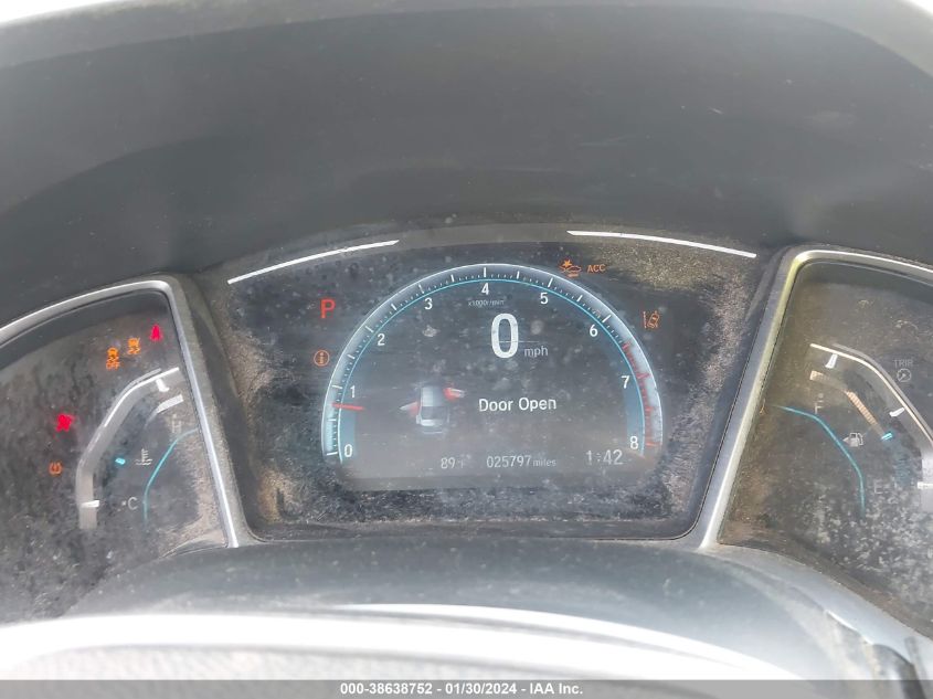 2019 HONDA CIVIC EX - JHMFC1F3XKX011797